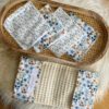 Pochettes et Lingettes Lavables Flowers Sacha