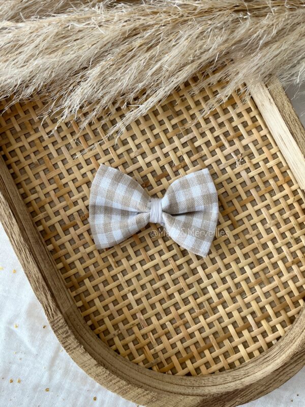 Barrette Anti-Glisse Vichy Beige