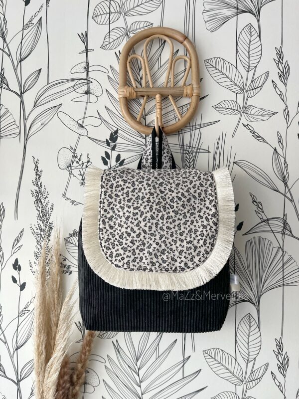 Sac à Dos Flowers Black
